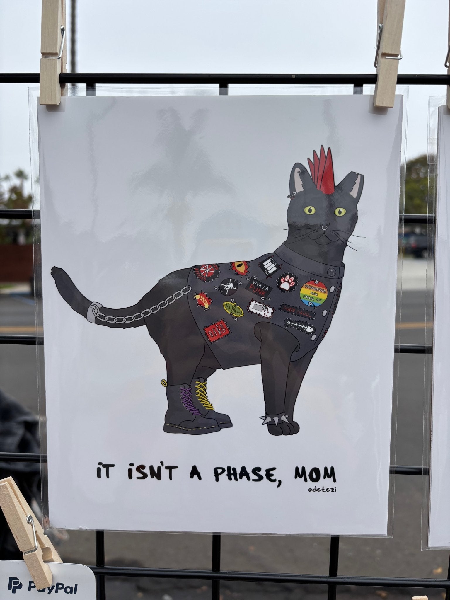 Punk Cat | Giclee Fine Art Print - Detezi Designs - 