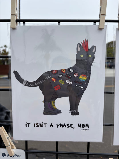 Punk Cat | Giclee Fine Art Print - Detezi Designs - 