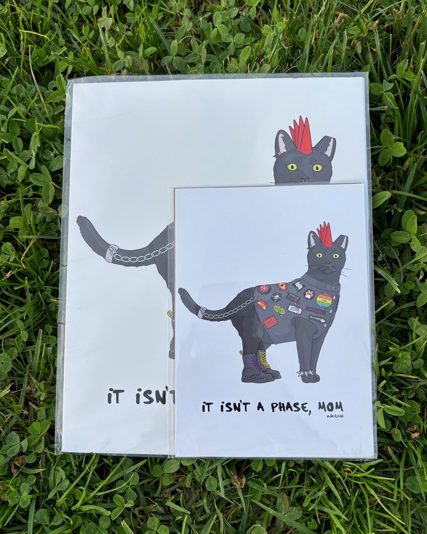 Punk Cat | Giclee Fine Art Print - Detezi Designs - 