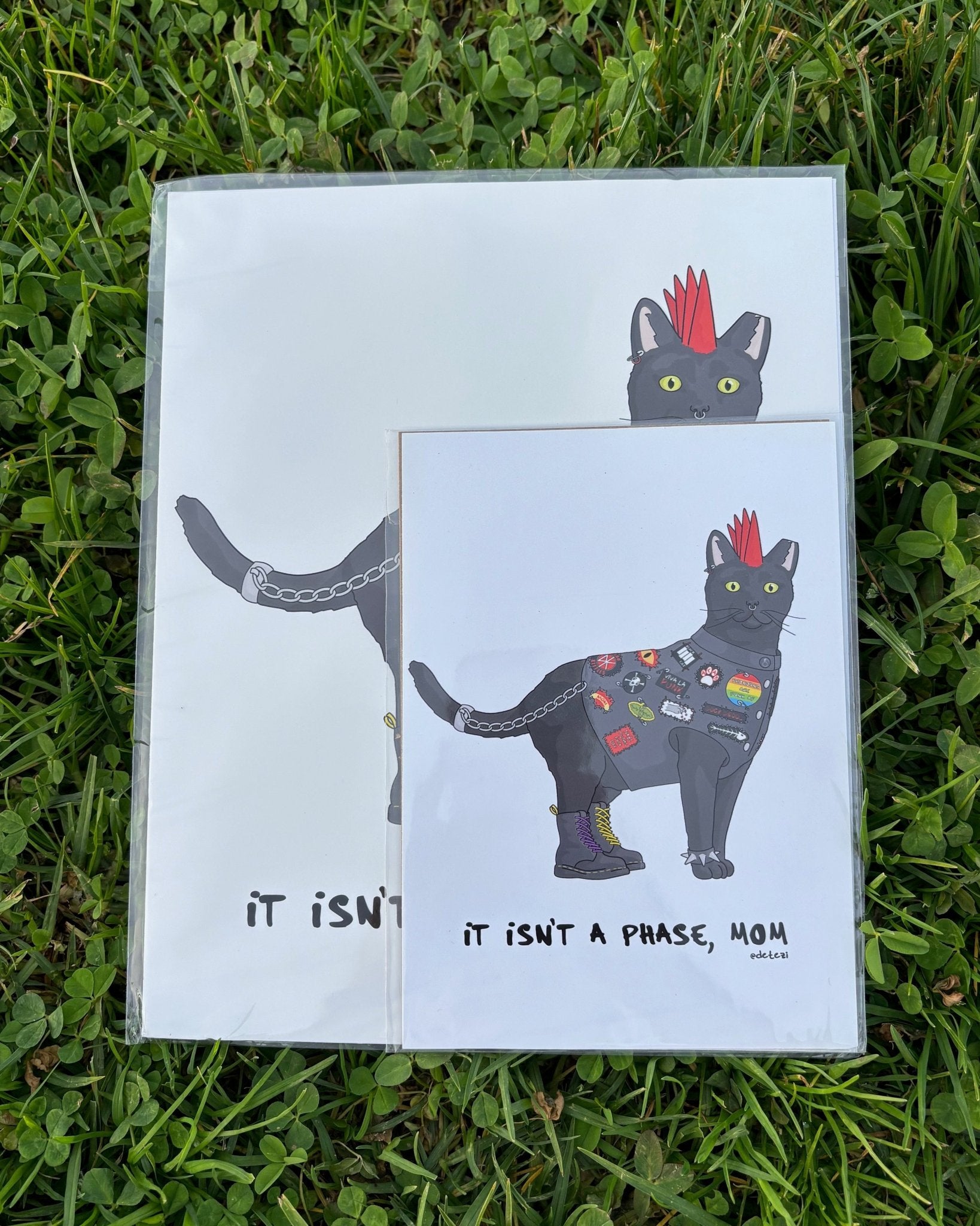 Punk Cat | Giclee Fine Art Print - Detezi Designs - 