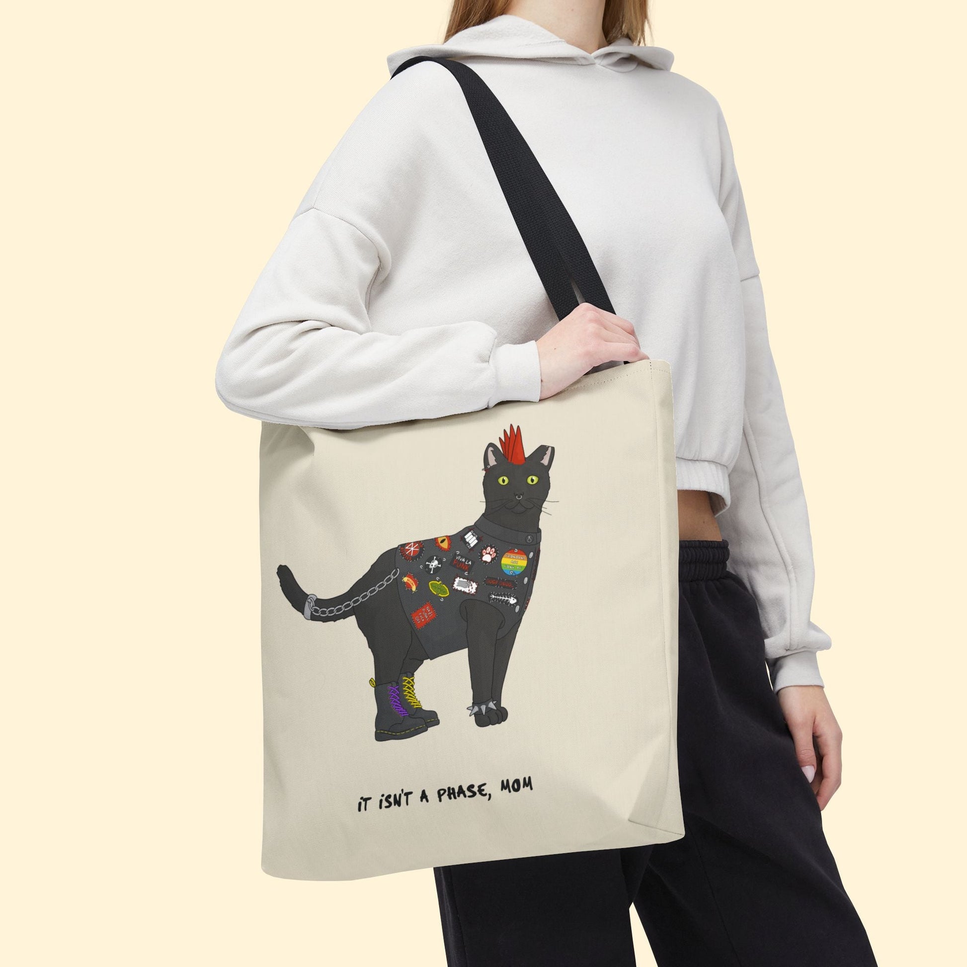 Punk Cat | Tote Bag - Detezi Designs-15212956936072918686