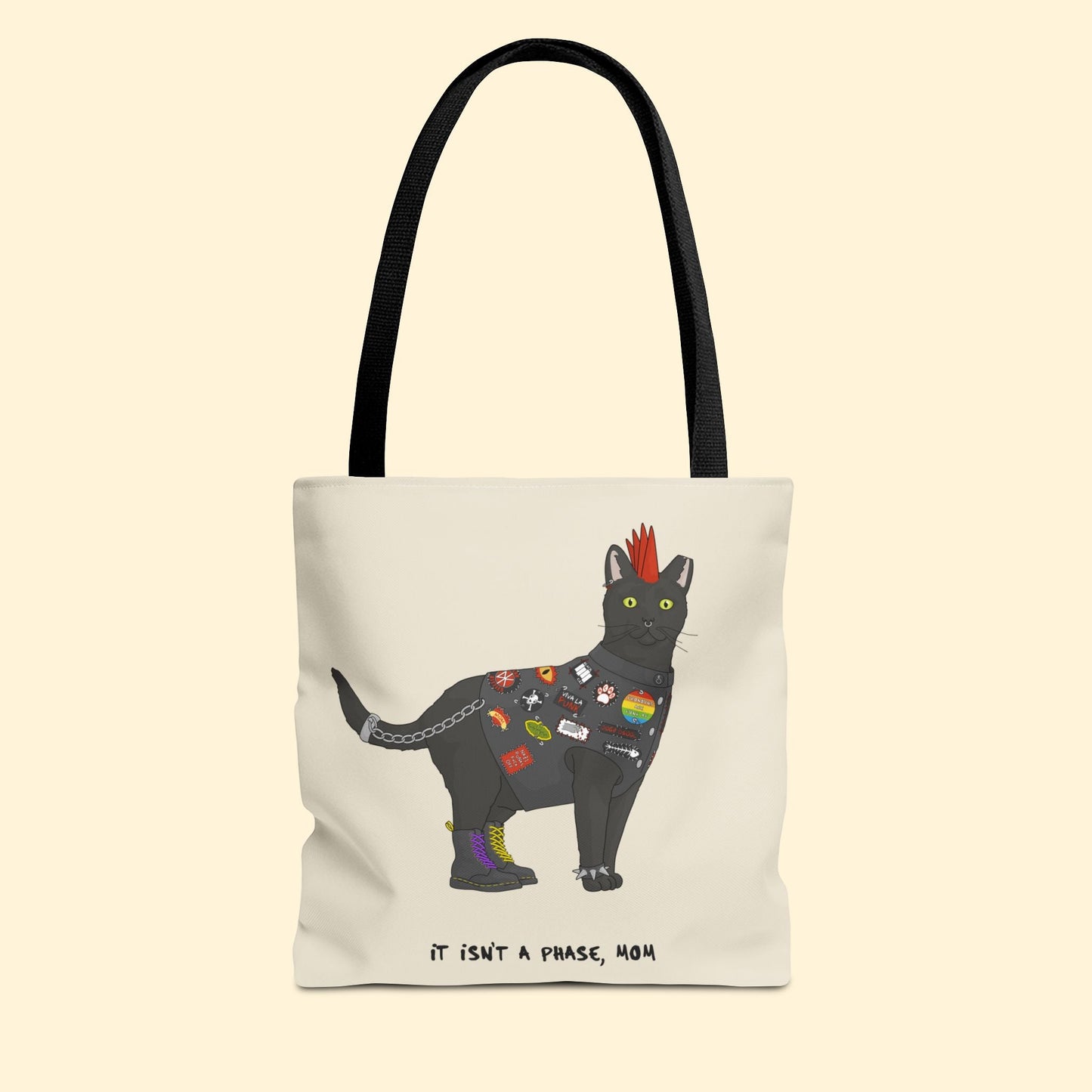 Punk Cat | Tote Bag - Detezi Designs-32891925709879407411