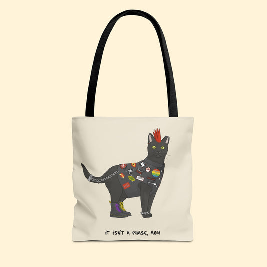 Punk Cat | Tote Bag - Detezi Designs-32891925709879407411