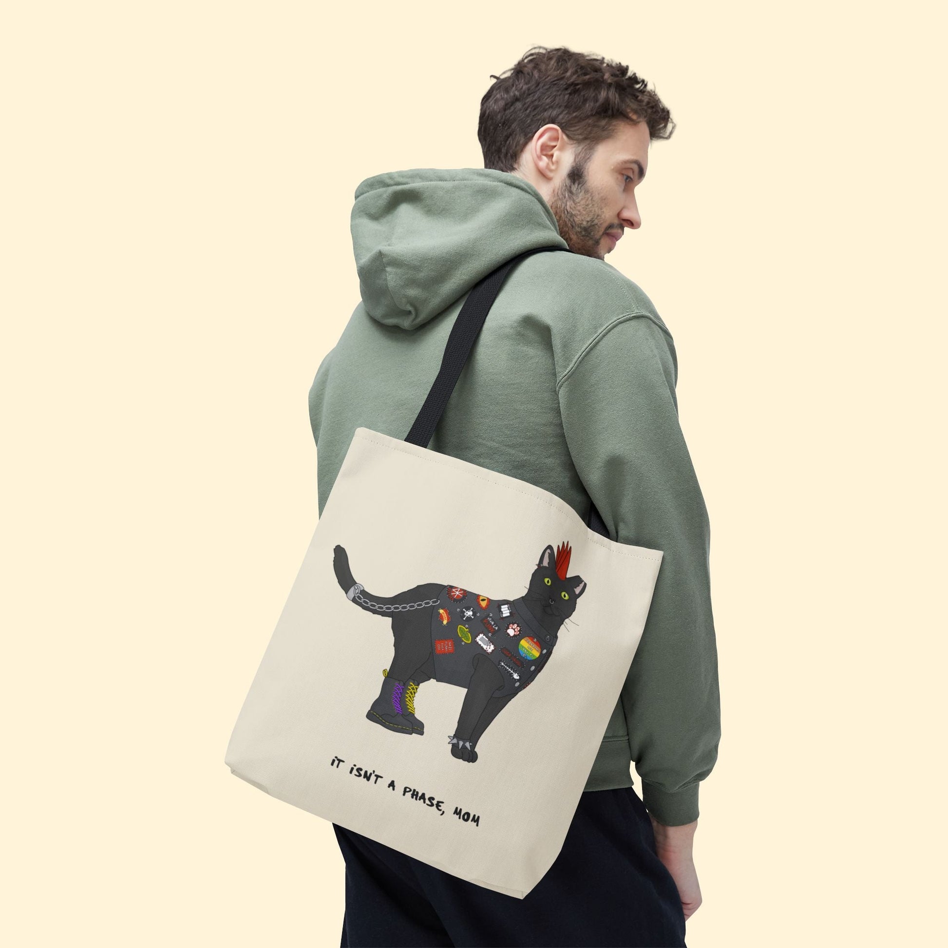 Punk Cat | Tote Bag - Detezi Designs-83090642431729121189