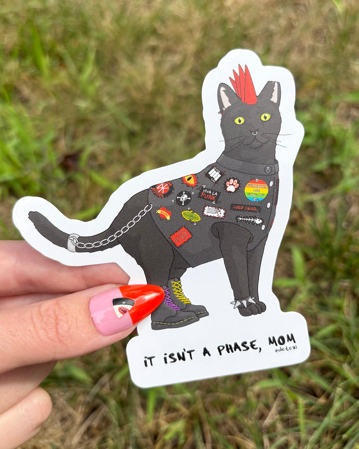 Punk Cat | Vinyl Sticker