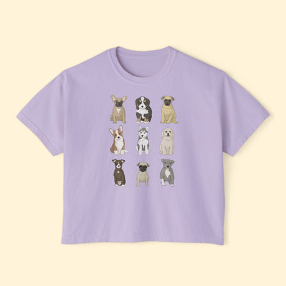 Puppy Party | Comfort Colors Boxy Tee - Detezi Designs - 13330069324143964438