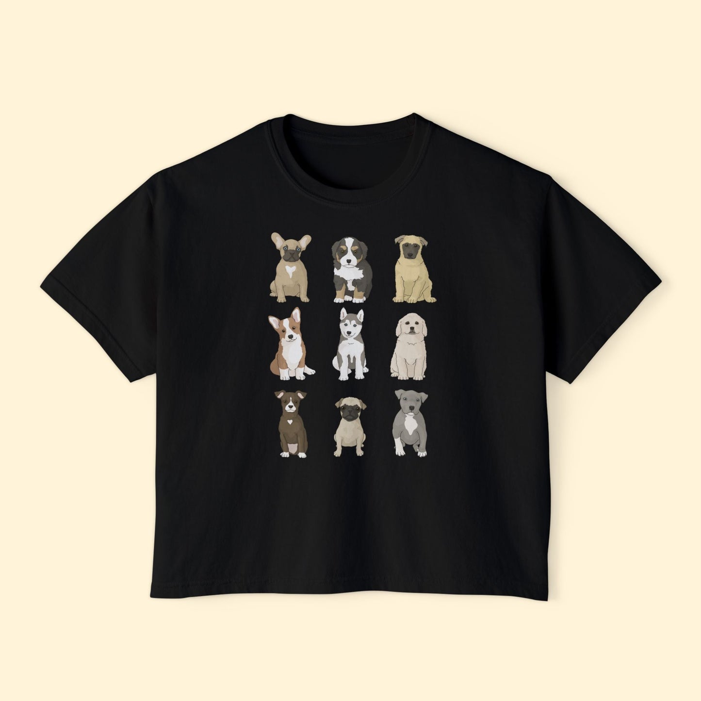 Puppy Party | Comfort Colors Boxy Tee - Detezi Designs - 20672238725588154607