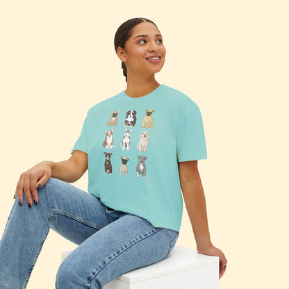 Puppy Party | Comfort Colors Boxy Tee - Detezi Designs - 21655088747141675224