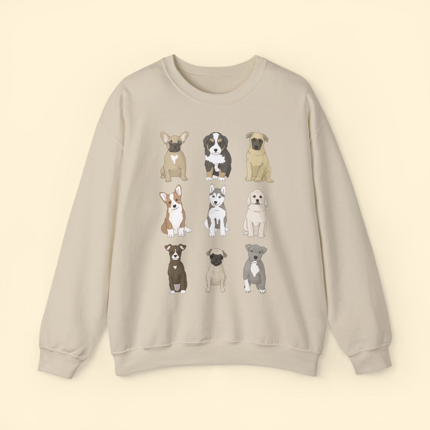 Puppy Party | Crewneck Sweatshirt - Detezi Designs - 17273014419020831699