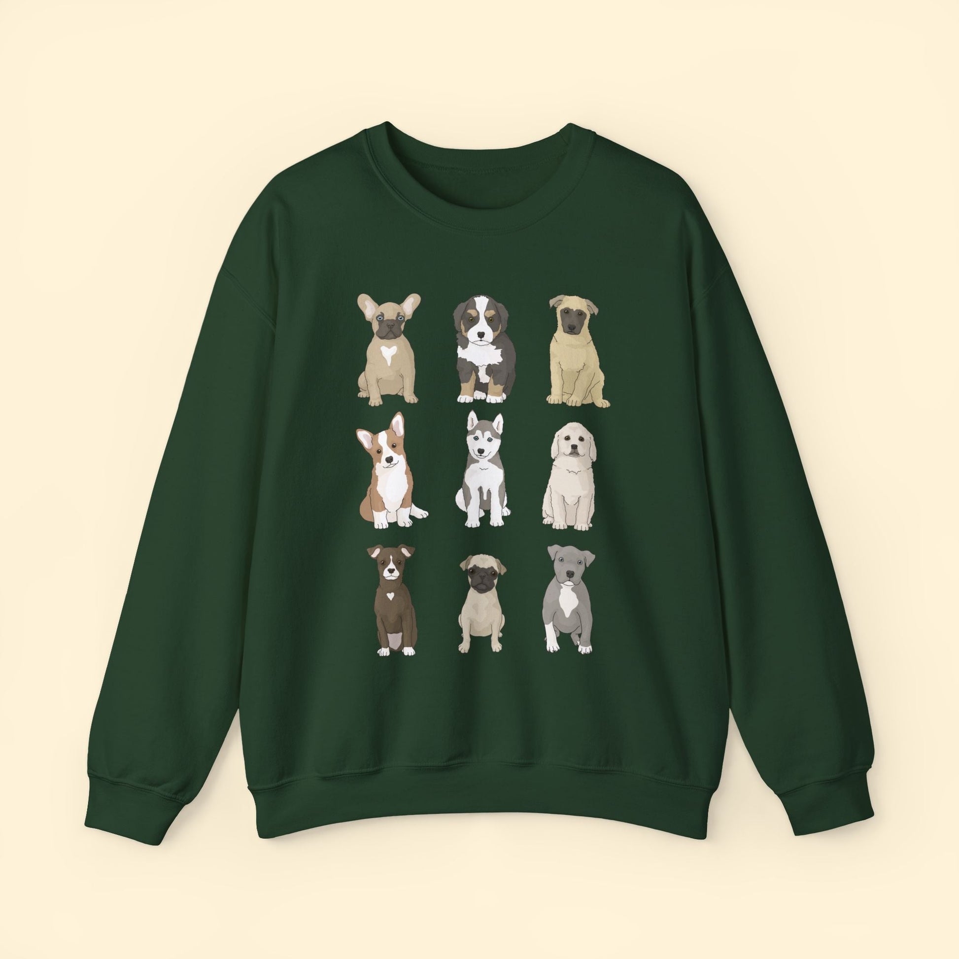 Puppy Party | Crewneck Sweatshirt - Detezi Designs - 17754106950197251760