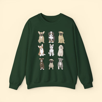 Puppy Party | Crewneck Sweatshirt - Detezi Designs - 17754106950197251760