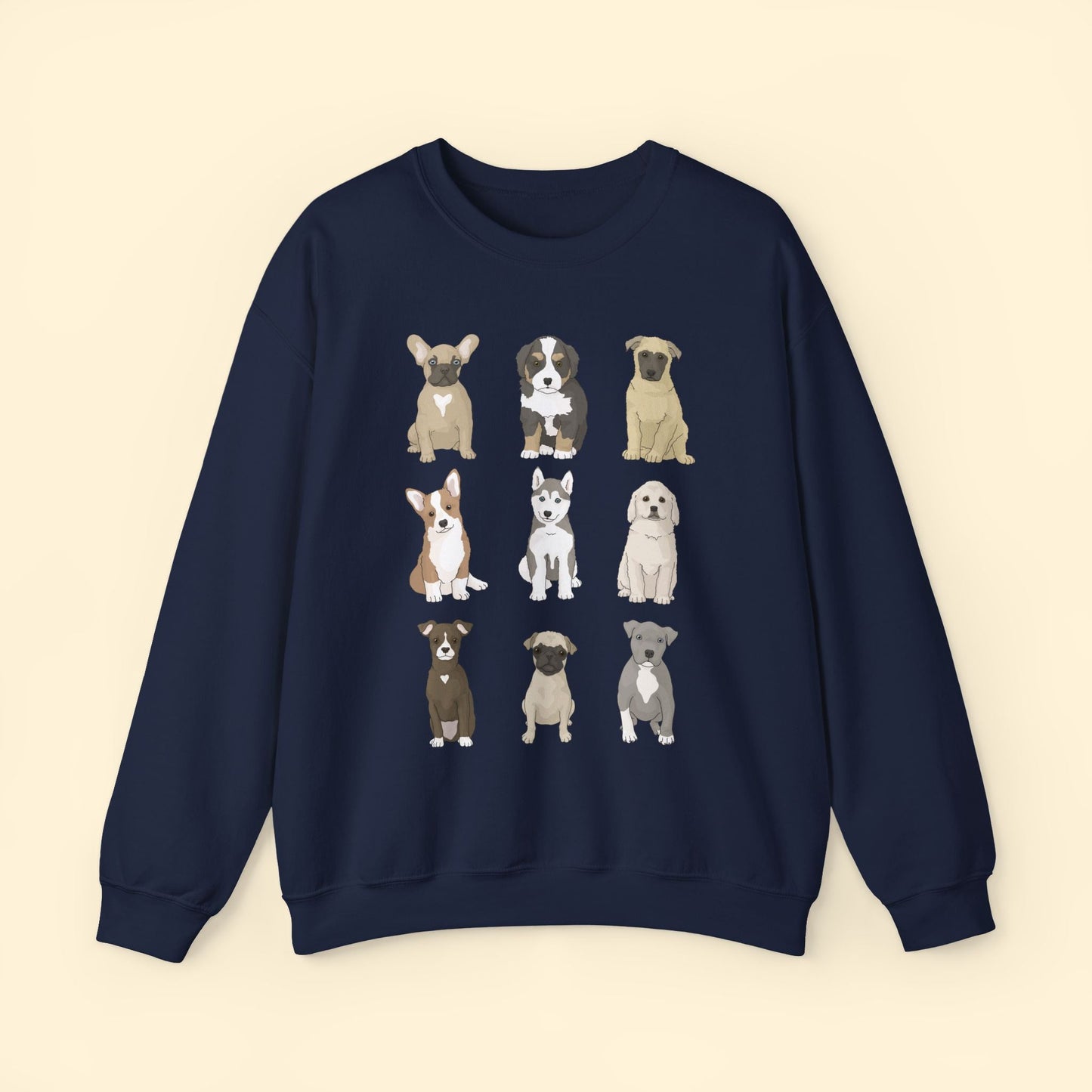 Puppy Party | Crewneck Sweatshirt - Detezi Designs - 19694782465285309236