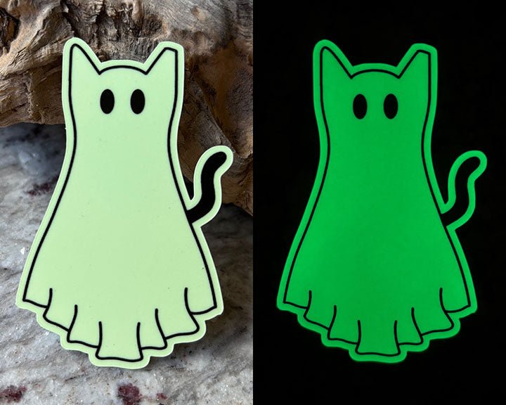 Purranormal | Glow in the Dark | 3" Vinyl Sticker - Detezi Designs - 
