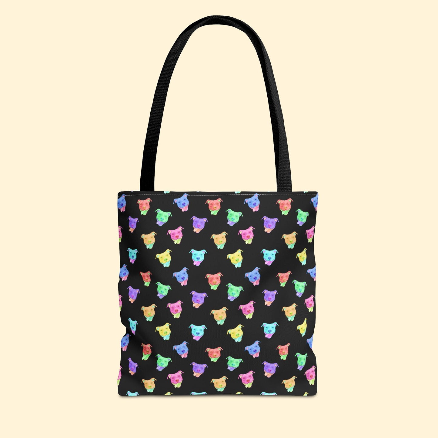 Rainbow American Pit Bull Terriers | Tote Bag - Detezi Designs - 68052630153616404140