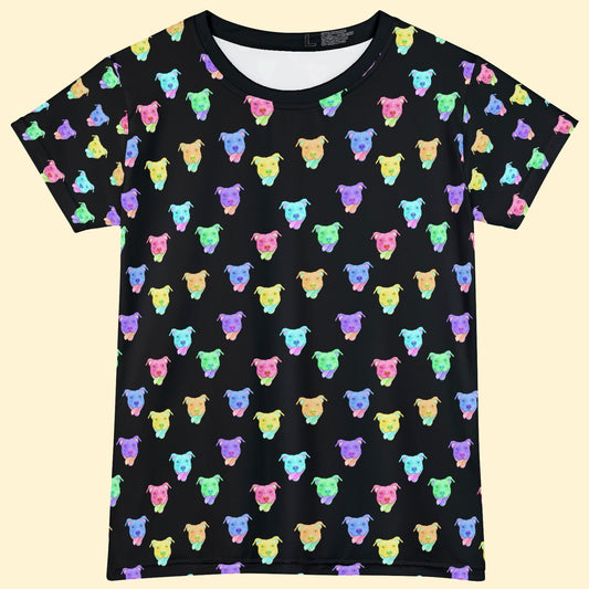 Rainbow Pitties | Unisex & Ladies' Cut T-shirts - Detezi Designs-TS001
