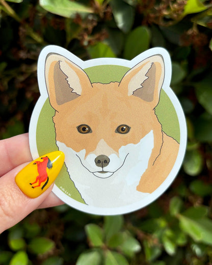 Red Fox | Vinyl Sticker - Detezi Designs - 