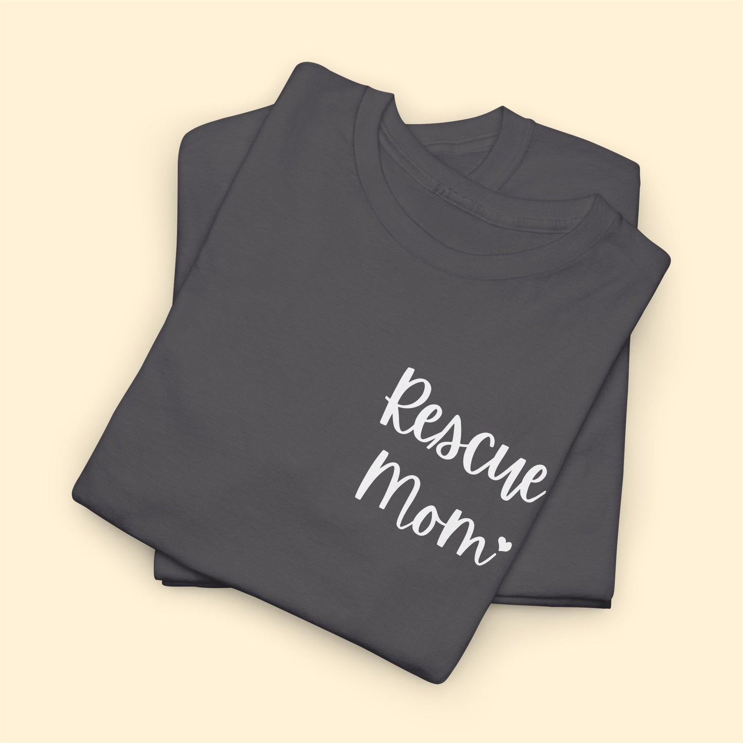 Rescue Mom | Pocket Print | Unisex T-shirt - Detezi Designs-33539178767439405287