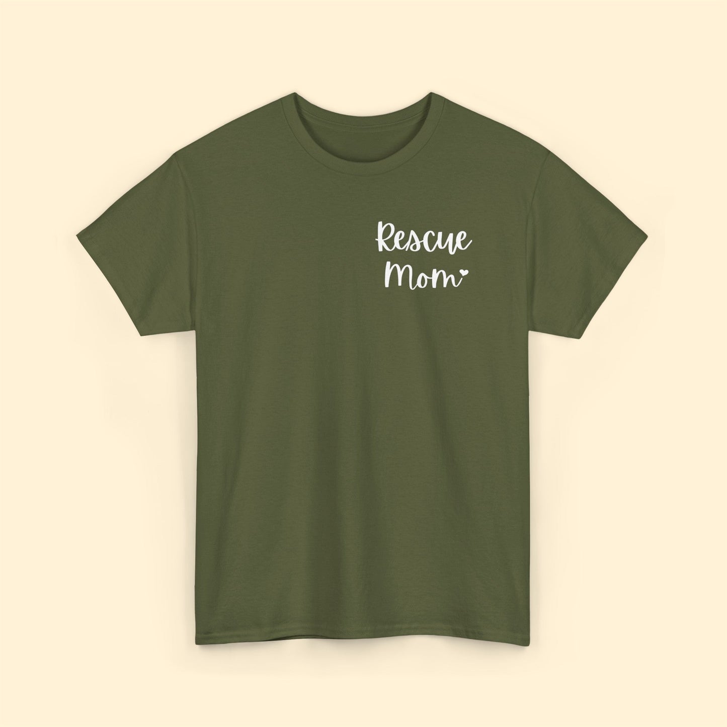 Rescue Mom | Pocket Print | Unisex T-shirt - Detezi Designs-33539178767439405287