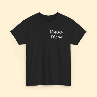 Rescue Mom | Pocket Print | Unisex T-shirt - Detezi Designs-62597521094444010728