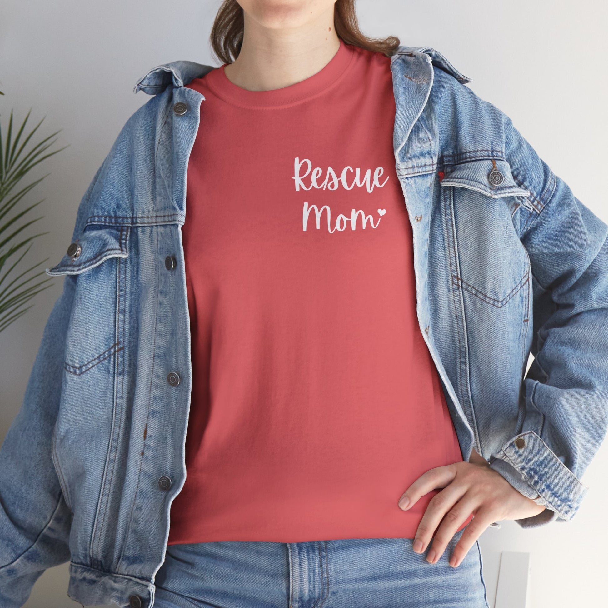 Rescue Mom | Pocket Print | Unisex T-shirt - Detezi Designs-62597521094444010728