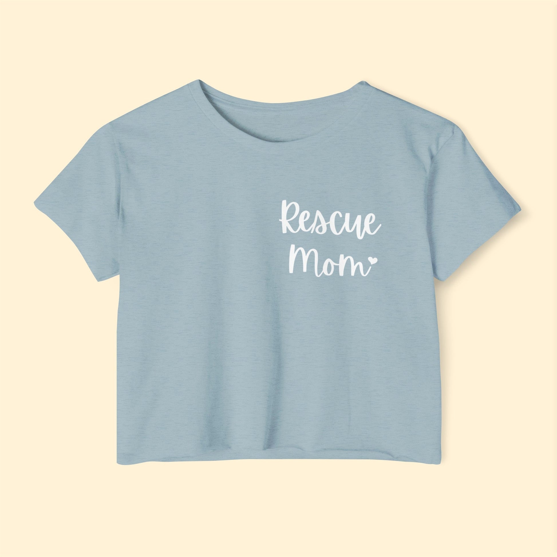 Rescue Mom | Pocket Print | Women's Festival Crop Top - Detezi Designs-26570640976955500807