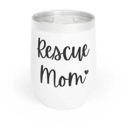 Rescue Mom | Wine Tumbler - Detezi Designs-16007010381799072881