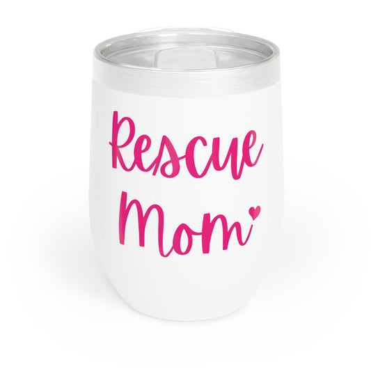 Rescue Mom | Wine Tumbler - Detezi Designs-37376514760046178075