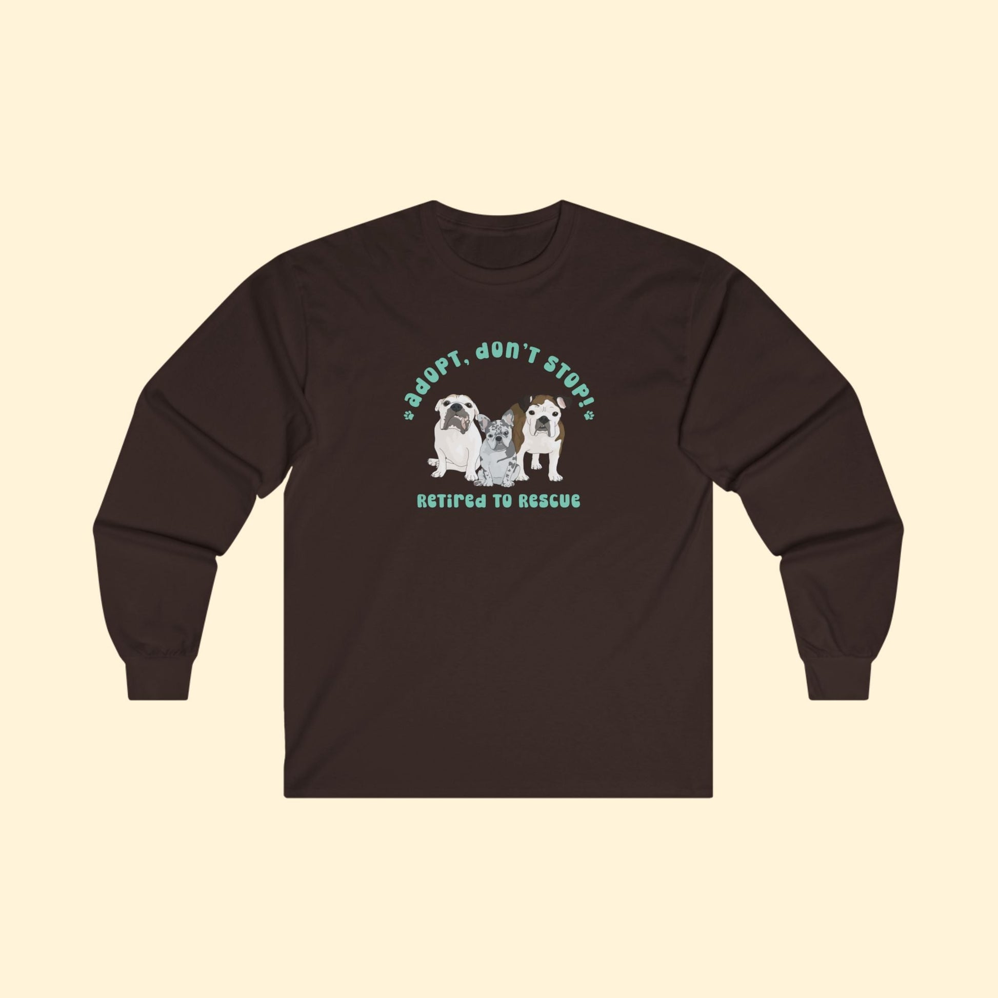 Retired to Rescue | FUNDRAISER | Long Sleeve Tee - Detezi Designs - 19511550398504504486