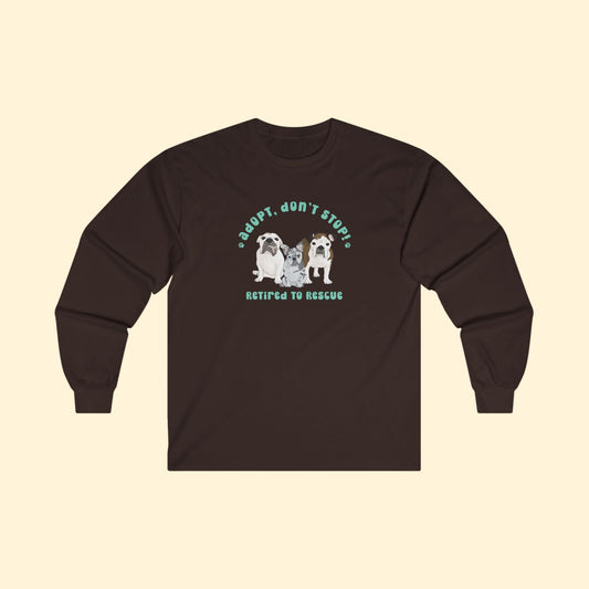 Retired to Rescue | FUNDRAISER | Long Sleeve Tee - Detezi Designs - 19511550398504504486