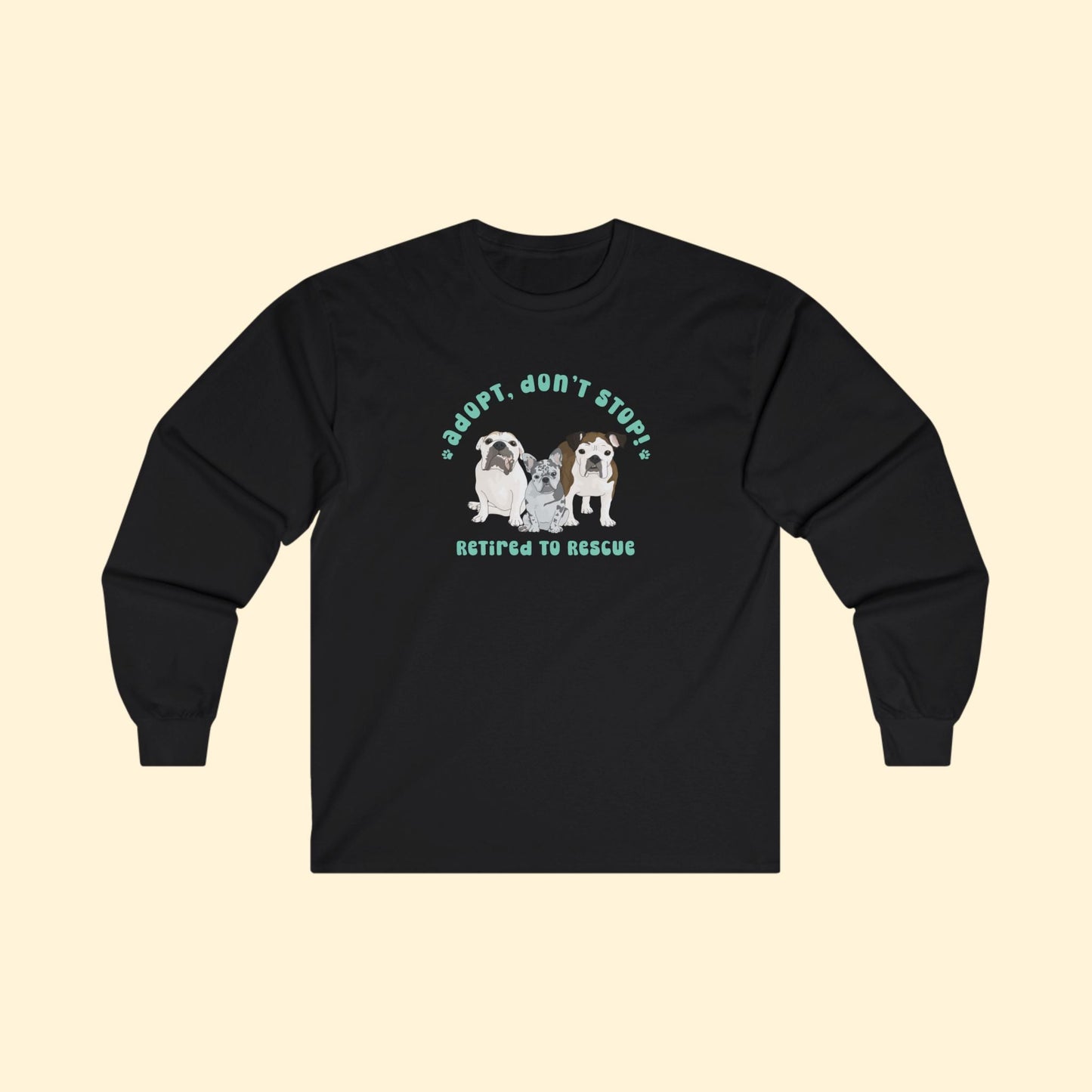 Retired to Rescue | FUNDRAISER | Long Sleeve Tee - Detezi Designs - 23715045272594045547