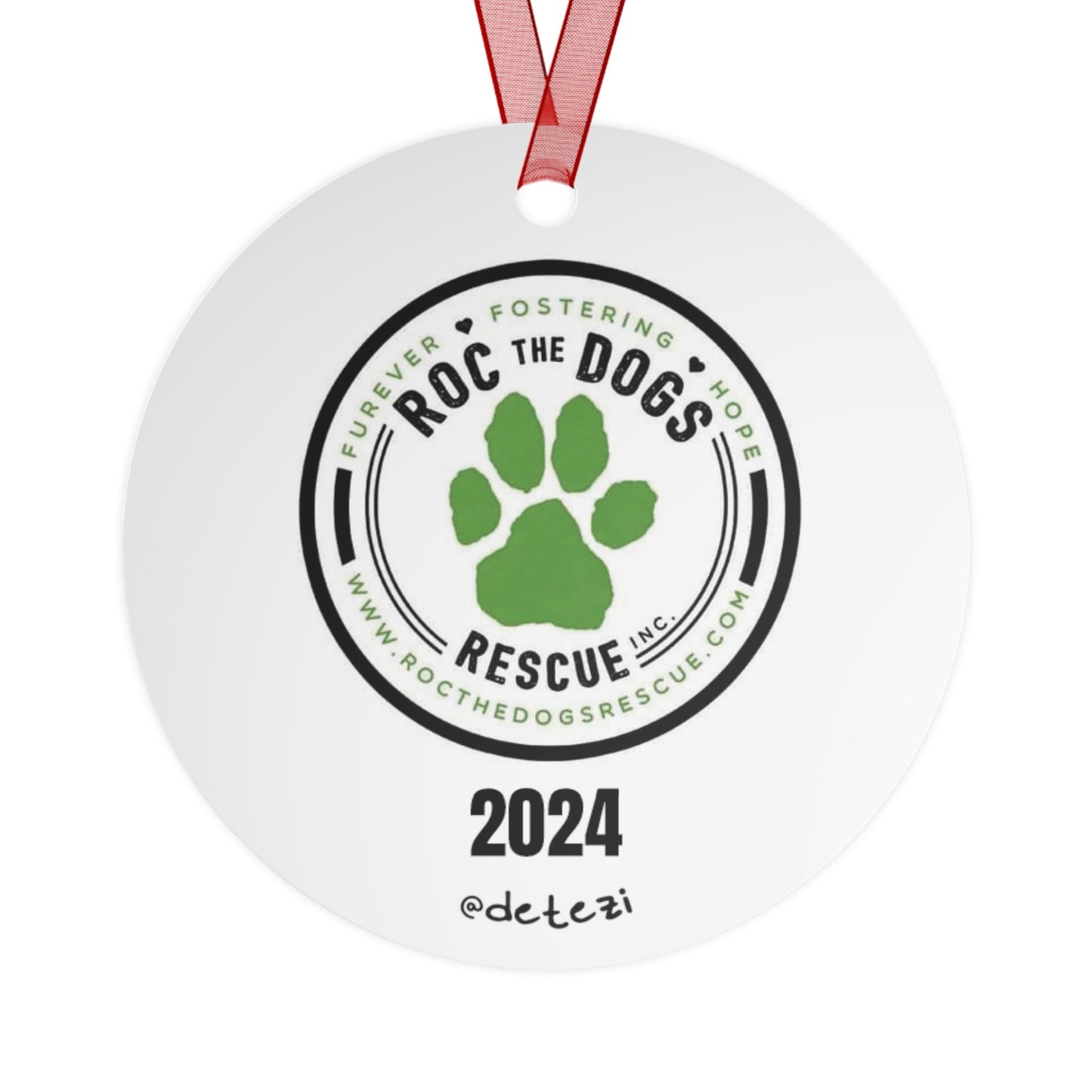 ROC The Dogs Rescue | FUNDRAISER | 2024 Holiday Ornament - Detezi Designs - 62834784274275490141