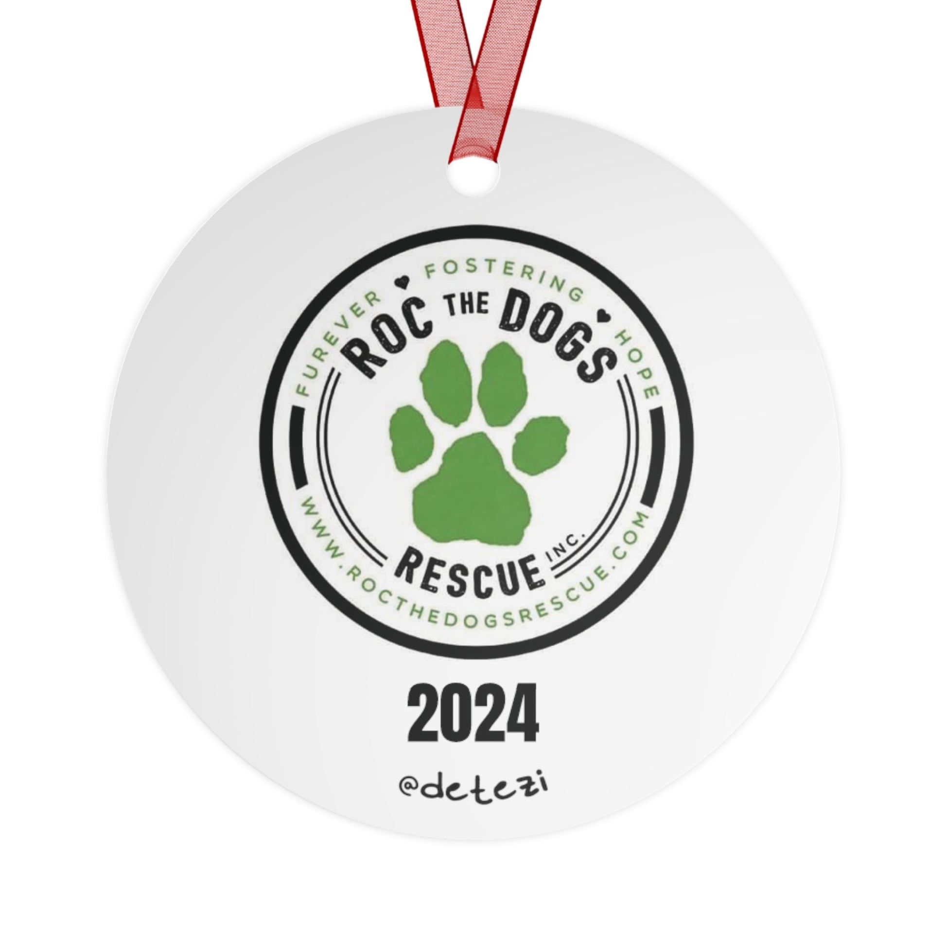 ROC The Dogs Rescue | FUNDRAISER | 2024 Holiday Ornament - Detezi Designs - 62834784274275490141