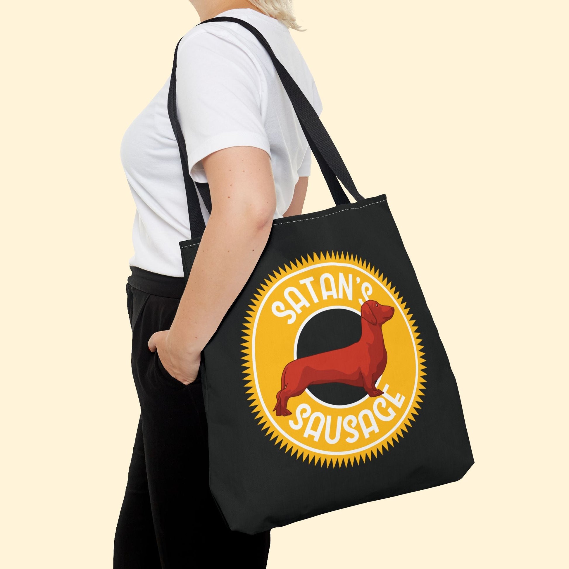 Satan's Sausage | Tote Bag - Detezi Designs - 13969527550625617056