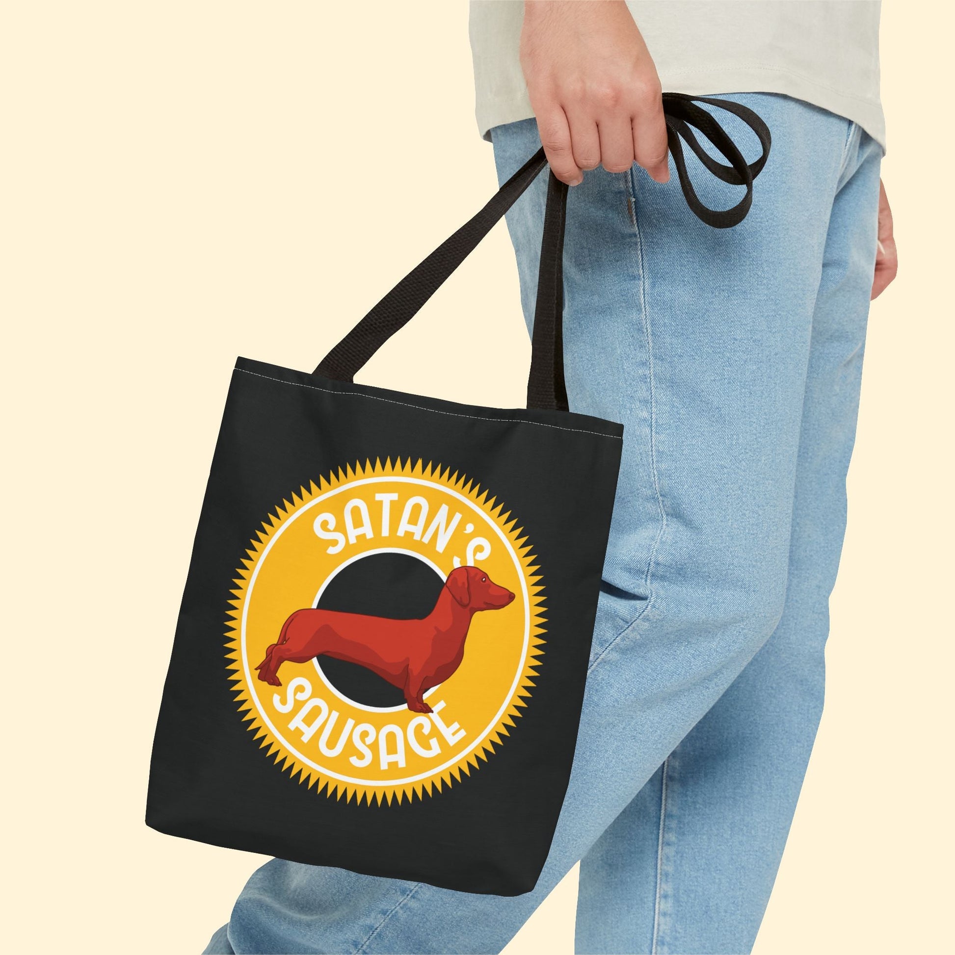 Satan's Sausage | Tote Bag - Detezi Designs - 13969527550625617056