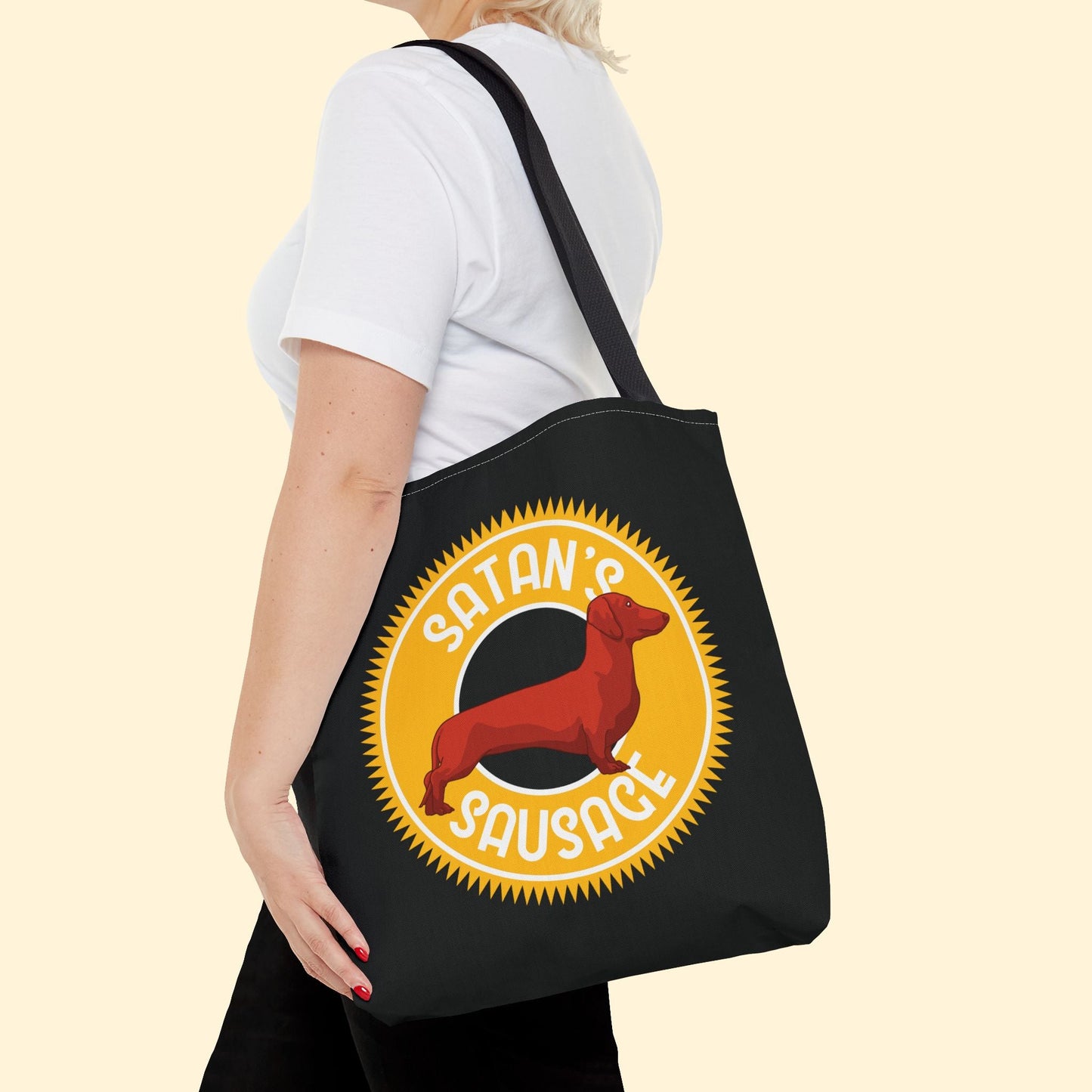 Satan's Sausage | Tote Bag - Detezi Designs - 13969527550625617056