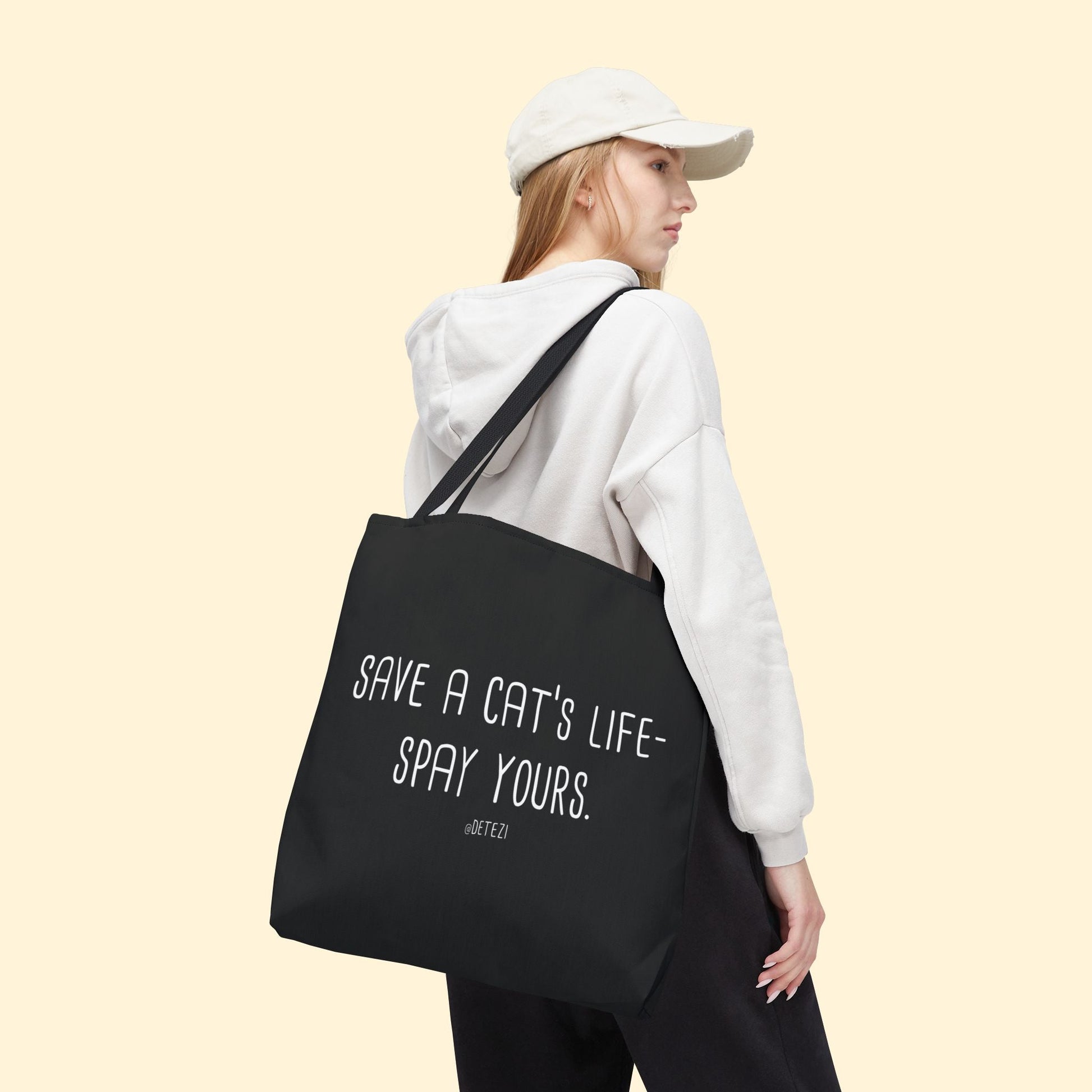 Save a Cat's Life | Tote Bag - Detezi Designs - 23971157141367836365