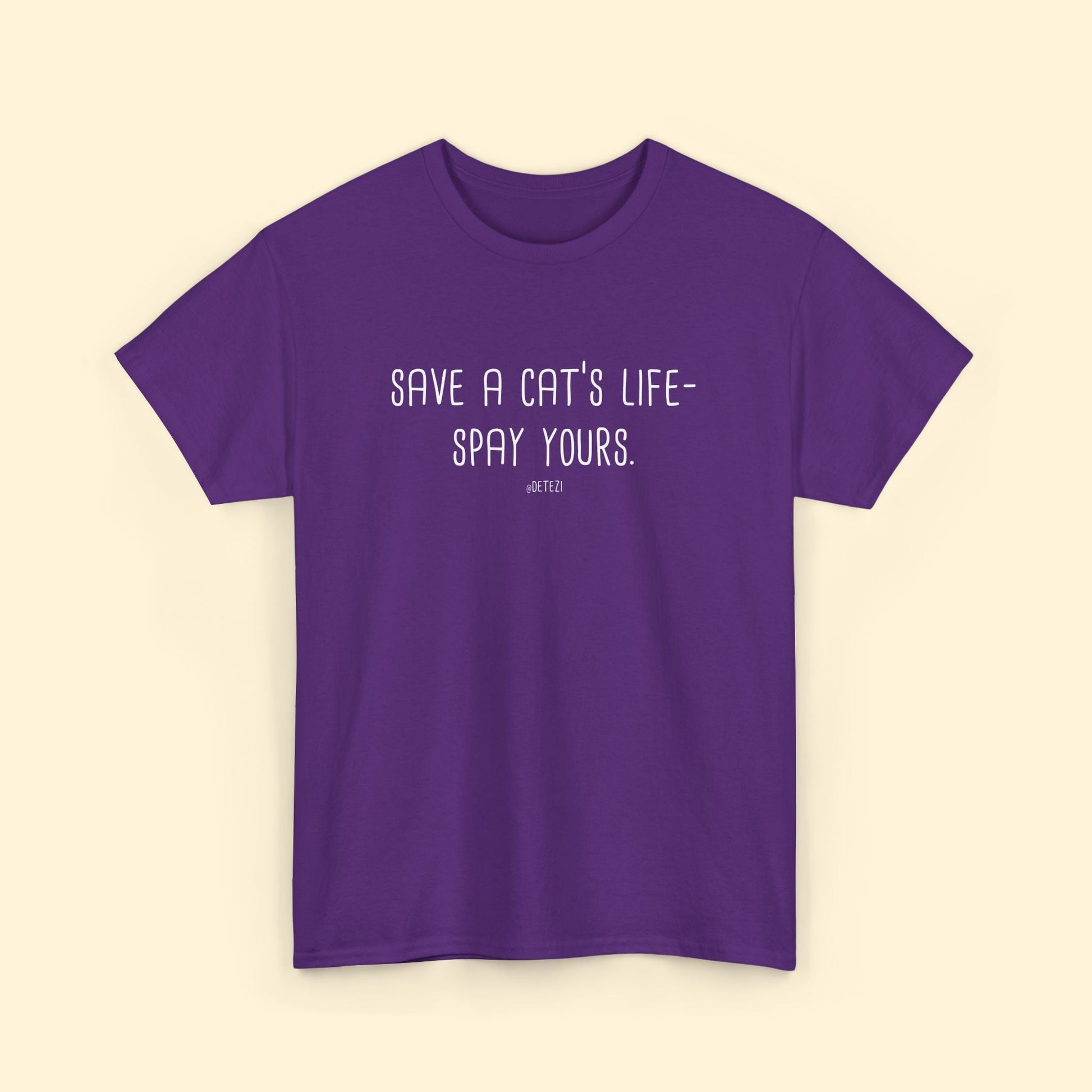 Save a Cat's Life | Unisex T-shirt - Detezi Designs - 10468161793757856869