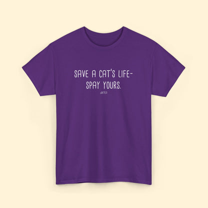 Save a Cat's Life | Unisex T-shirt - Detezi Designs - 10468161793757856869