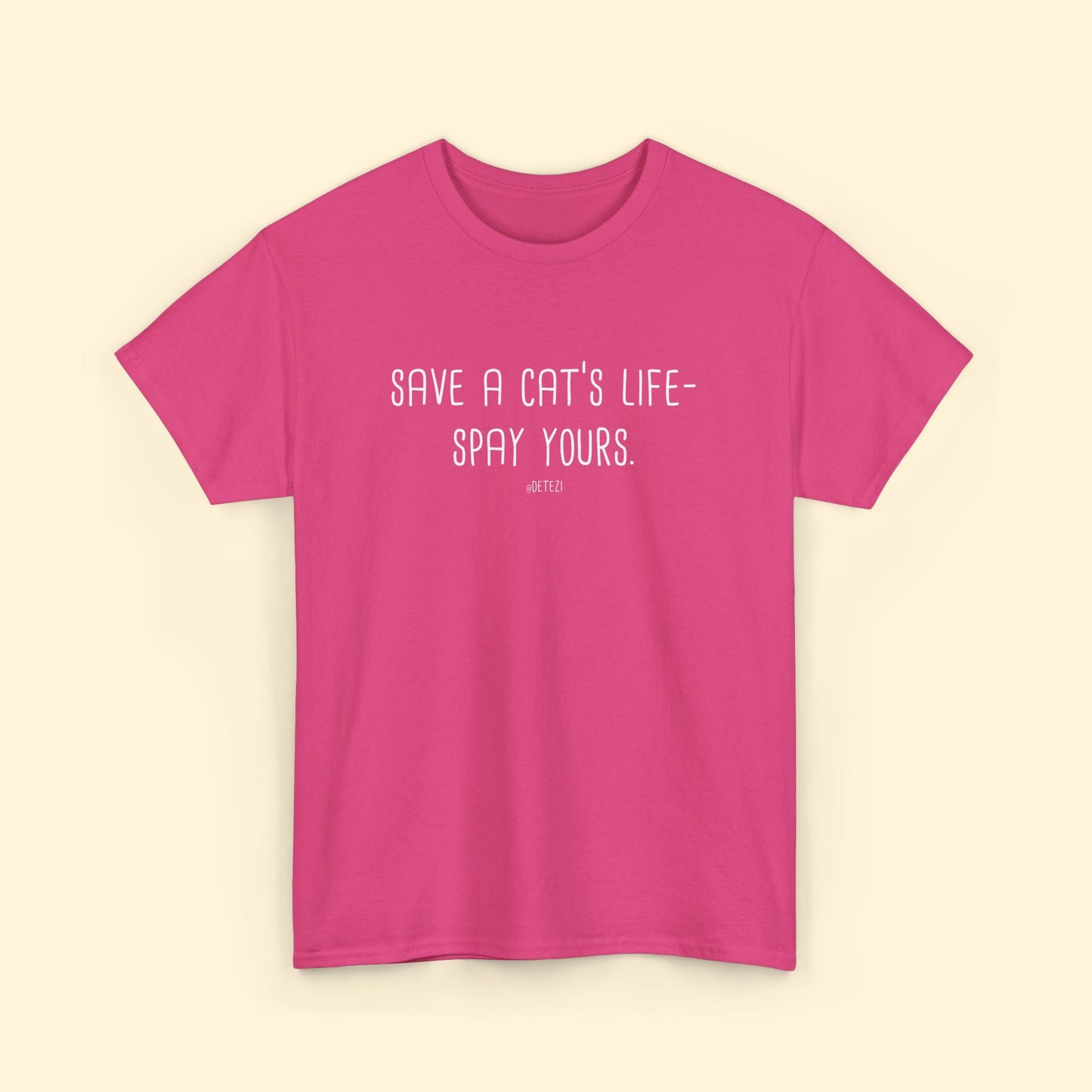 Save a Cat's Life | Unisex T-shirt - Detezi Designs - 18050566481660193575