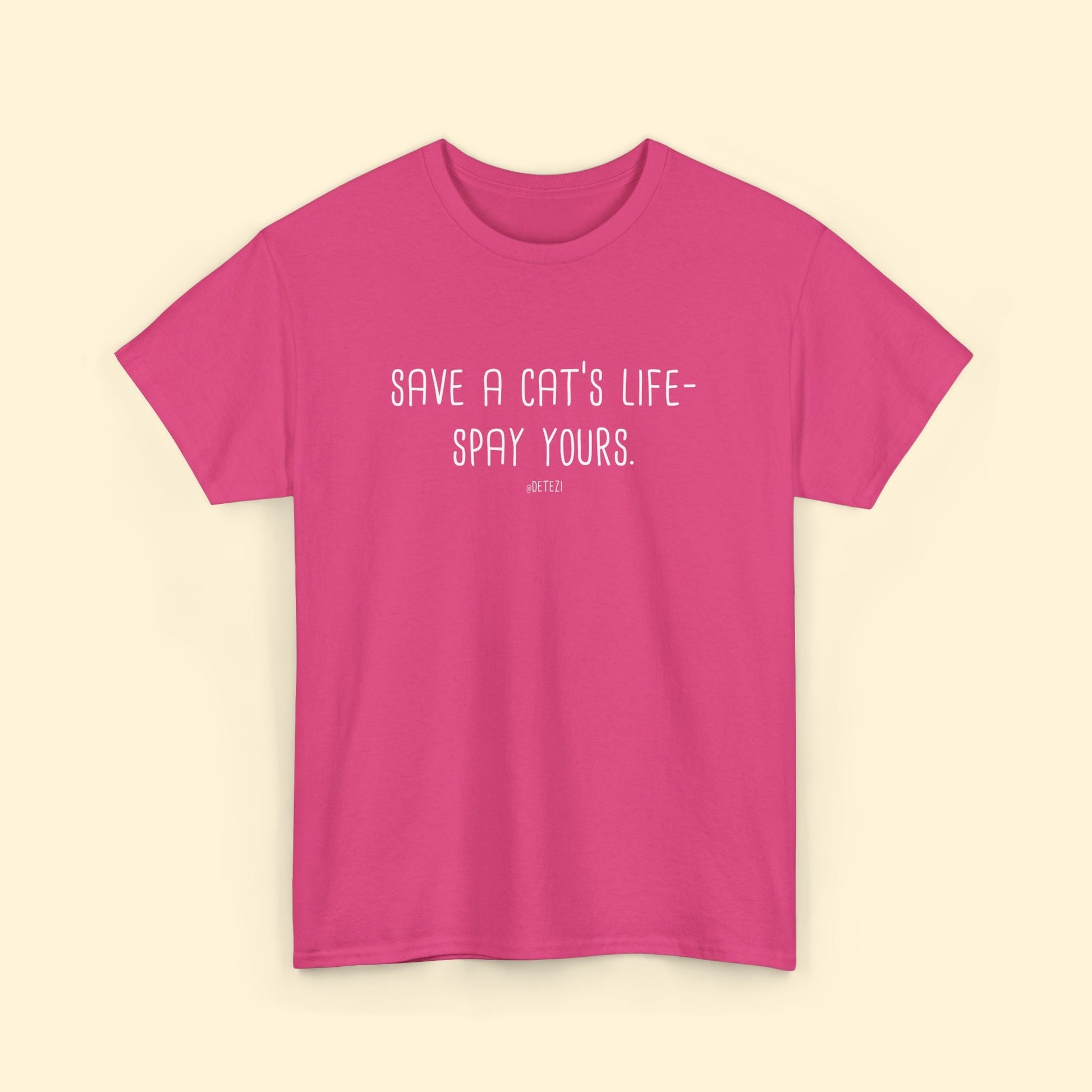 Save a Cat's Life | Unisex T-shirt - Detezi Designs - 18050566481660193575
