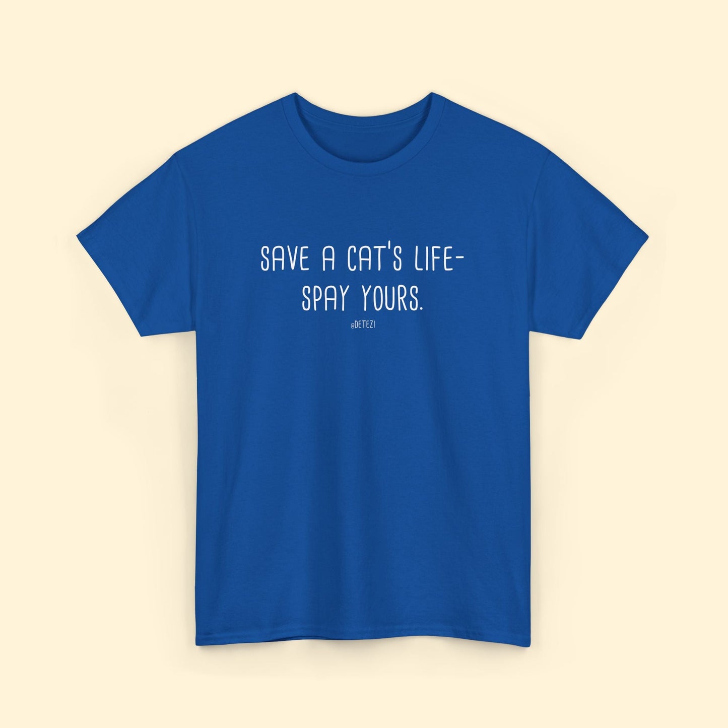 Save a Cat's Life | Unisex T-shirt - Detezi Designs - 23753168779142236111