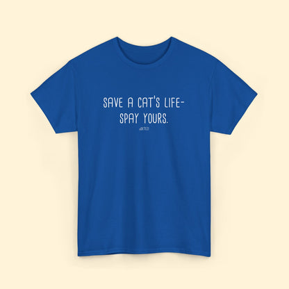 Save a Cat's Life | Unisex T-shirt - Detezi Designs - 23753168779142236111