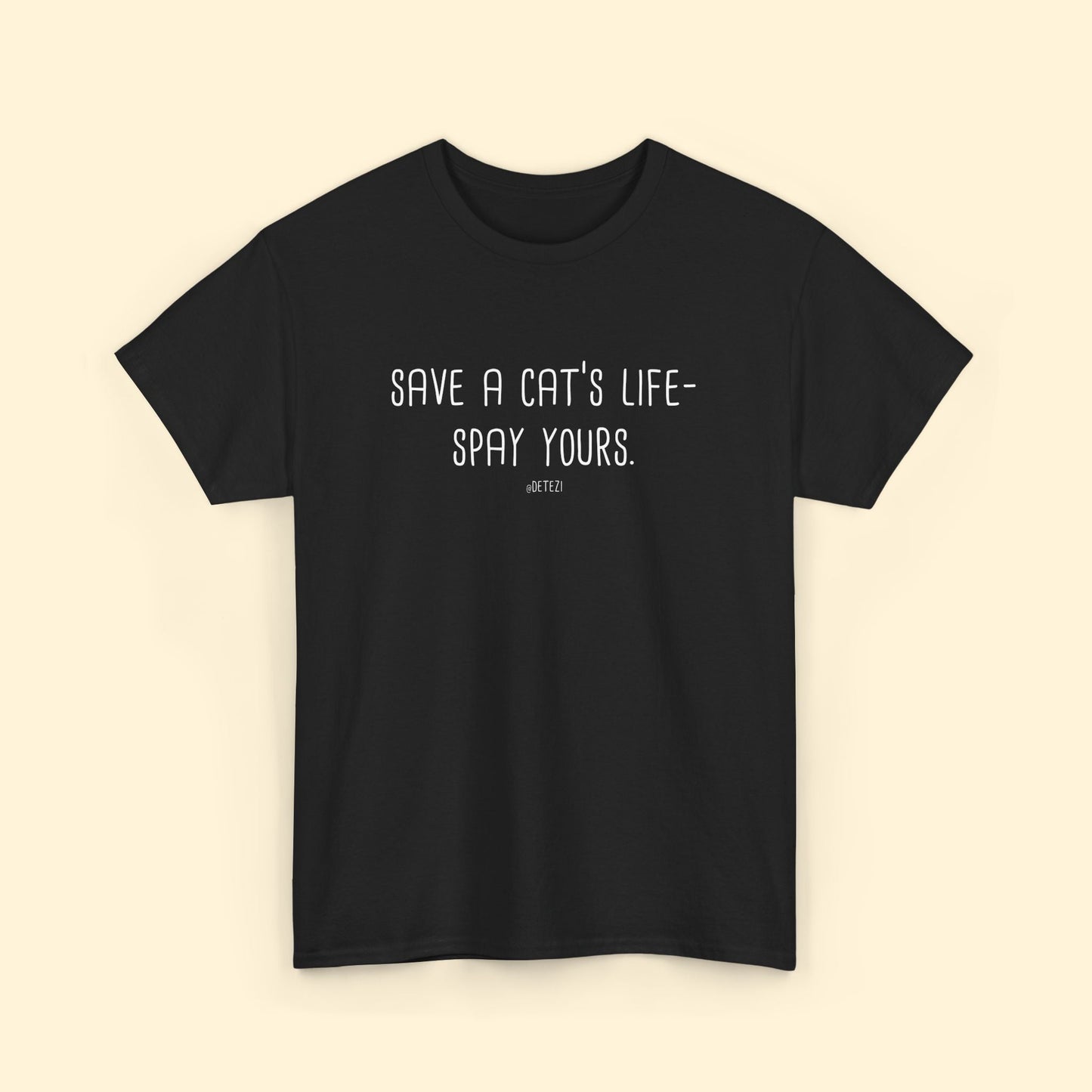 Save a Cat's Life | Unisex T-shirt - Detezi Designs - 24866487596716027472