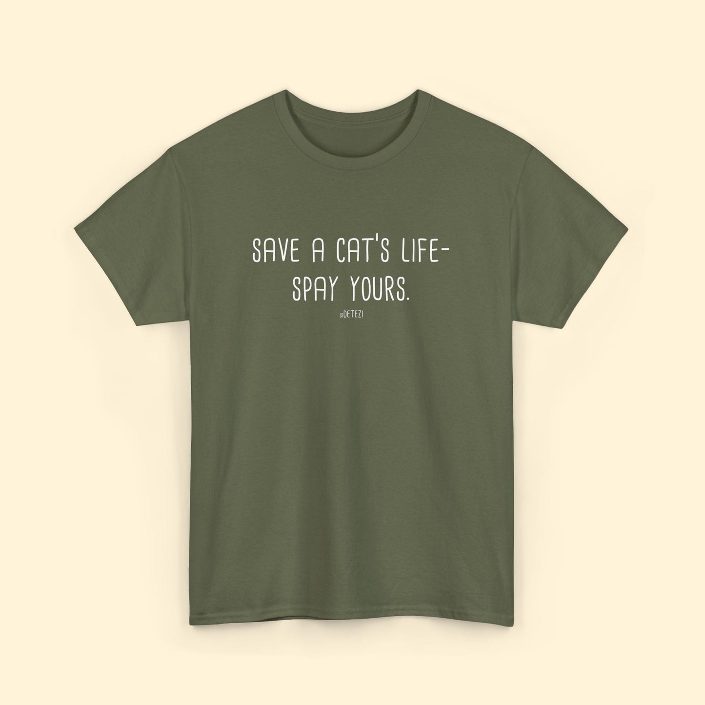 Save a Cat's Life | Unisex T-shirt - Detezi Designs - 27586409482668362031