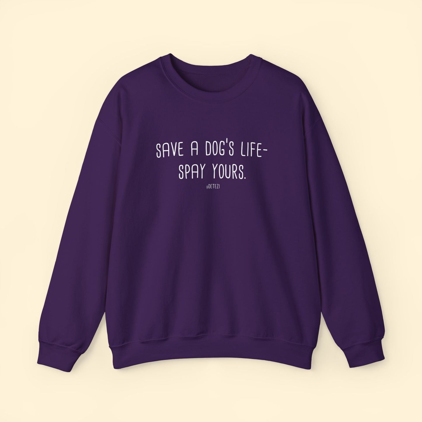 Save a Dog's Life | Crewneck Sweatshirt - Detezi Designs - 26462029965819837972