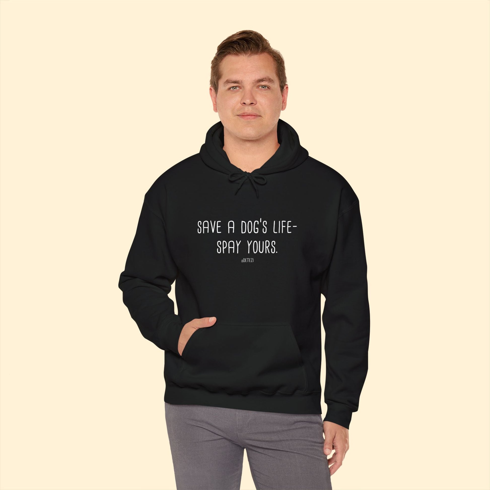 Save a Dog's Life | Hooded Sweatshirt - Detezi Designs - 53228180929982428624