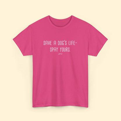 Save a Dog's Life | Unisex T-shirt - Detezi Designs - 23926342855105955725