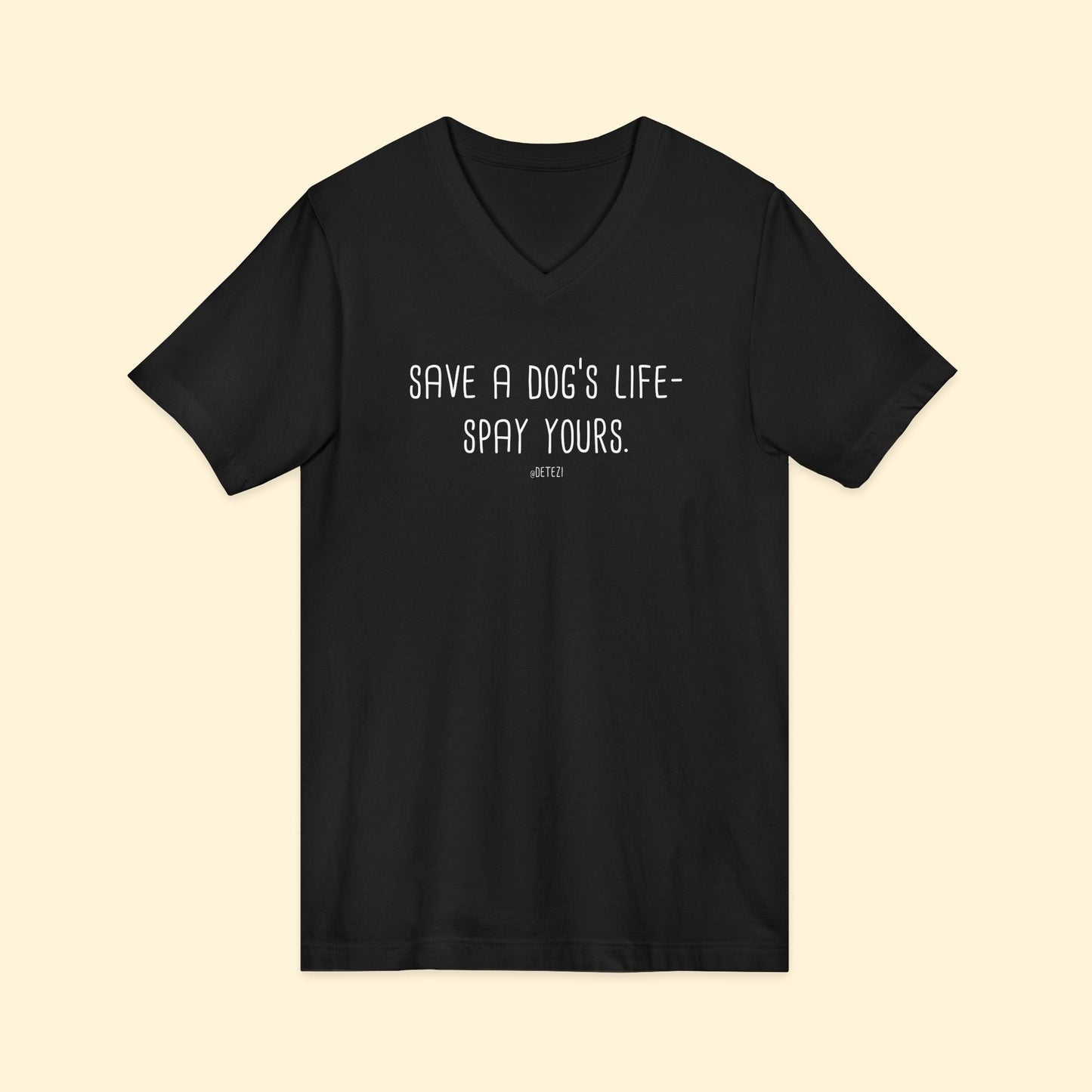 Save a Dog's Life | Unisex V - Neck Tee - Detezi Designs - 11109252394199979229