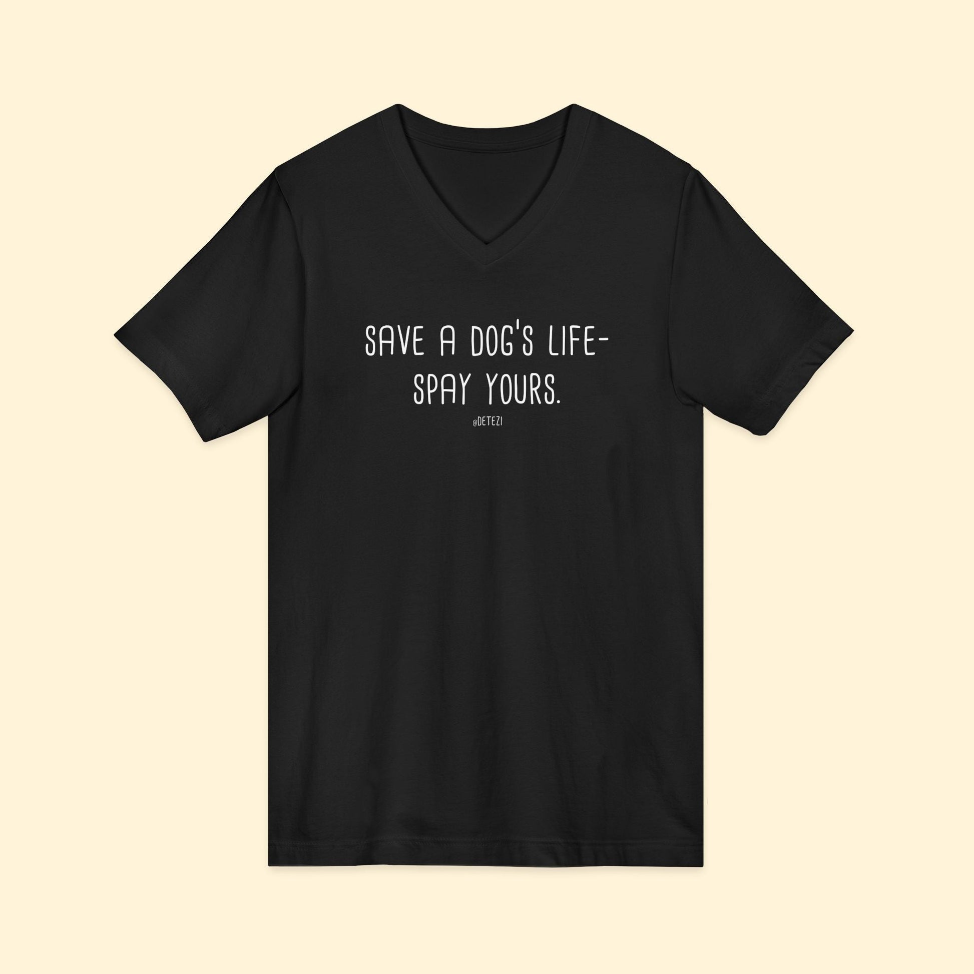 Save a Dog's Life | Unisex V - Neck Tee - Detezi Designs - 11109252394199979229