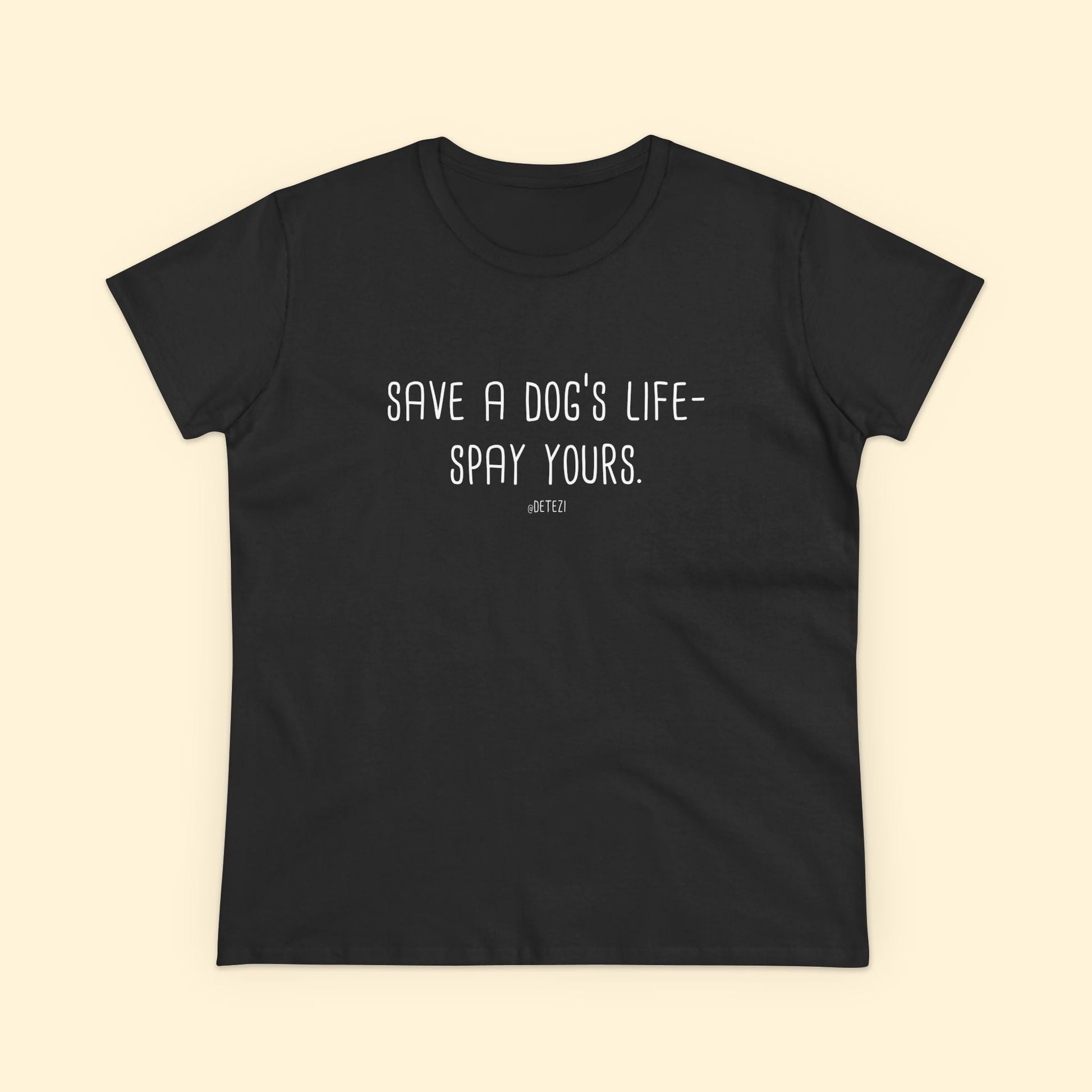 Save a Dog's Life | Women's Midweight Cotton Tee - Detezi Designs - 32677357261886348621